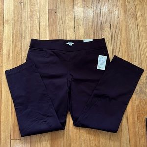 NWT Croft & Barrow Brown Dress Pants Straight Mid Rise